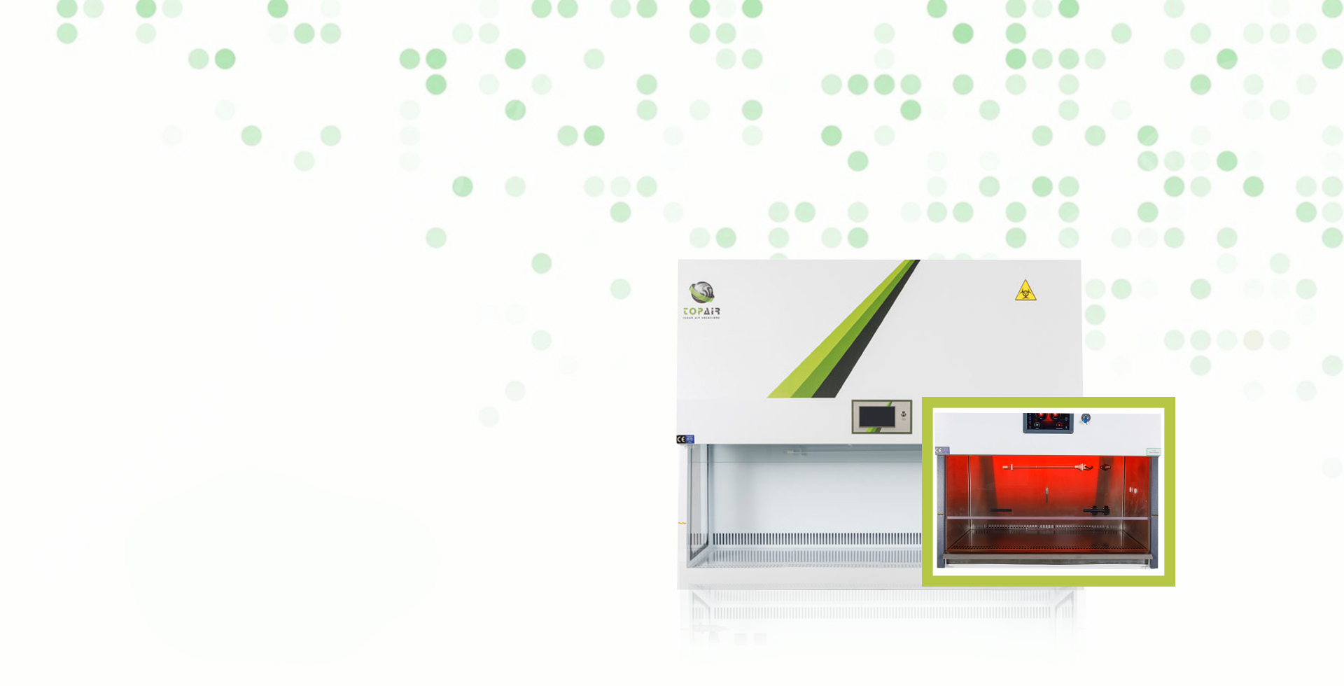 Cabina hecho de polipropileno resistente a la corrosión y productos químicos